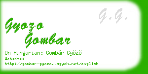 gyozo gombar business card