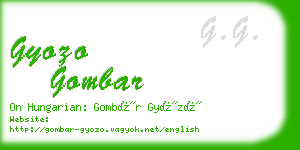 gyozo gombar business card